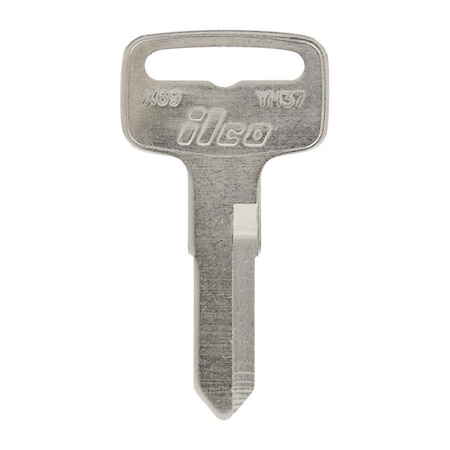 Hillman Traditional Key Motorcyle Universal Key Blank for Double Sided - Case of 10 5967807